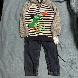Boys hoodie and jeans set